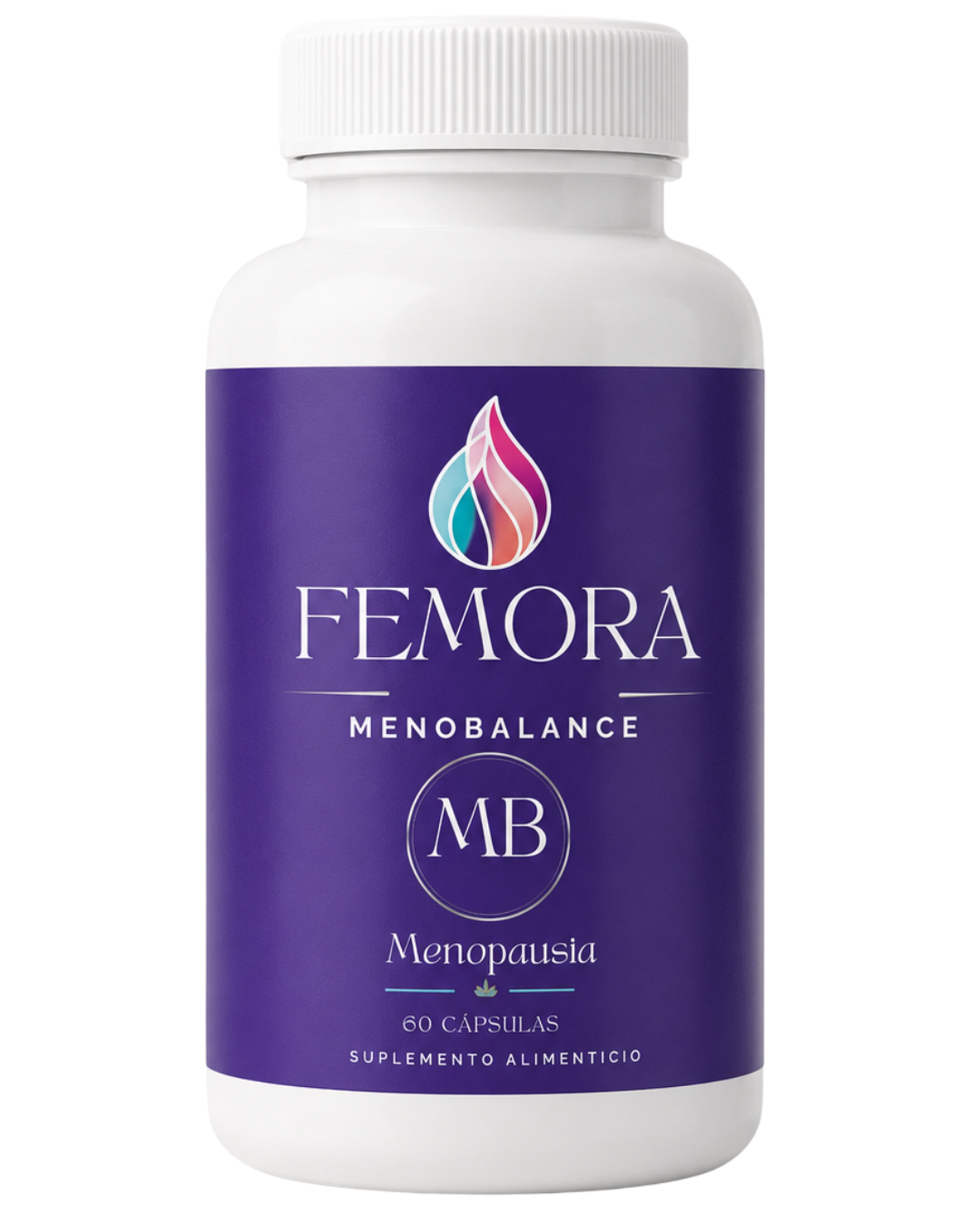 Frasco de Meno Balance FEMORA, suplemento para menopausia en Costa Rica