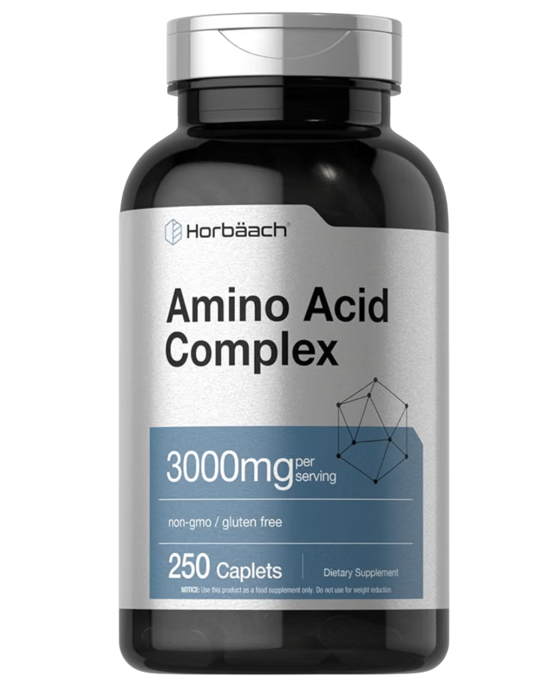 Frasco de Amino Acid Complex 3000 mg, 250 caplets
